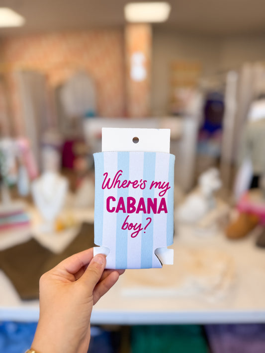 ‘Where’s My Cabana Boy?’ Koozie
