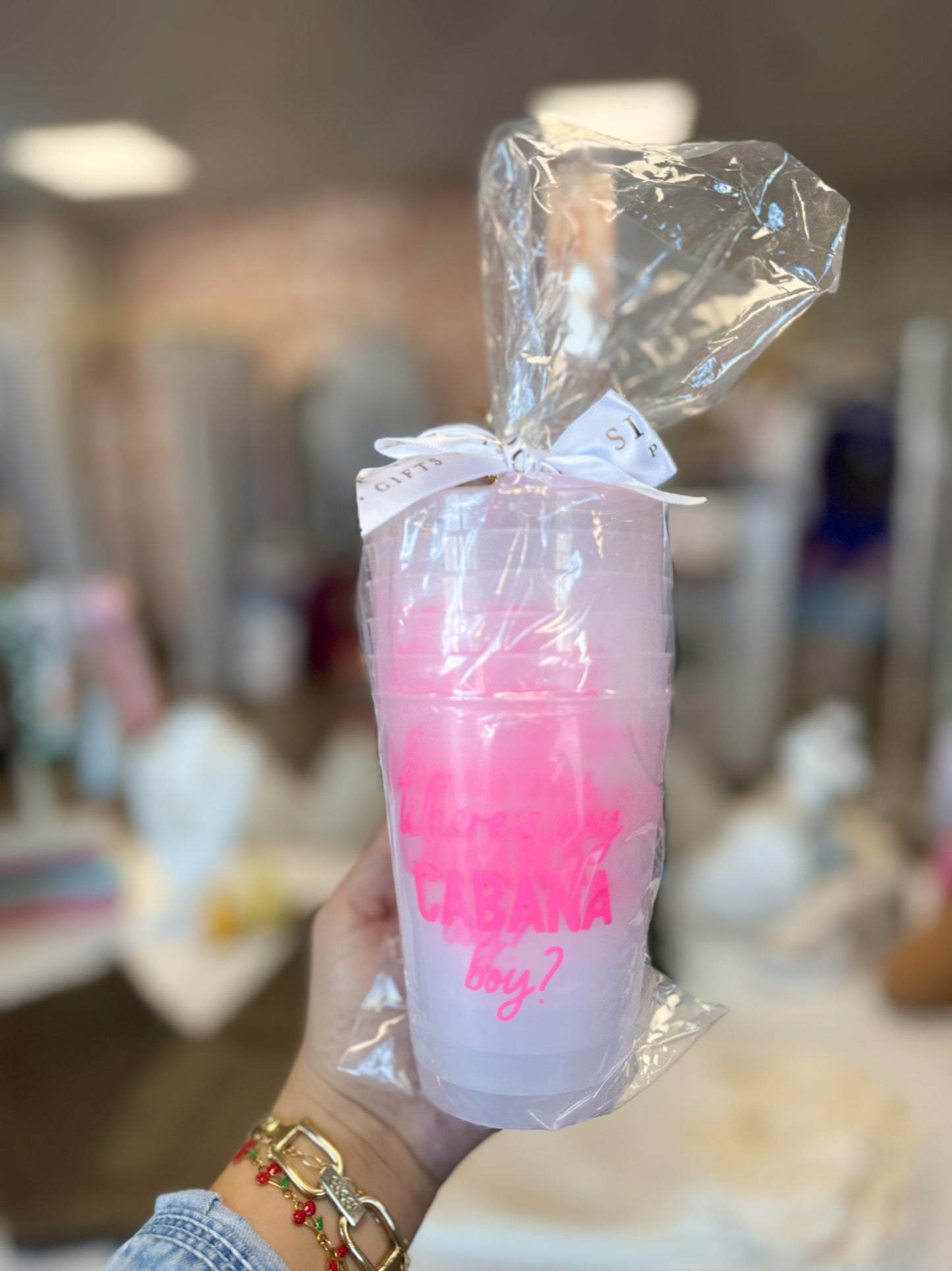 ‘Where’s My Cabana Boy?’ Cup Set