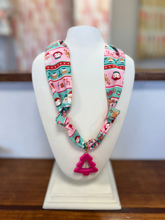 Christmas Scarf Necklace #7