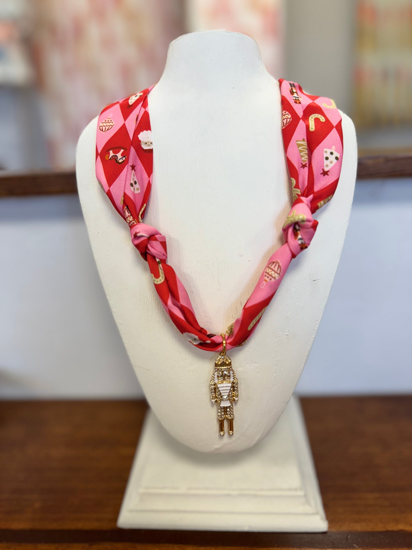 Christmas Scarf Necklace #5