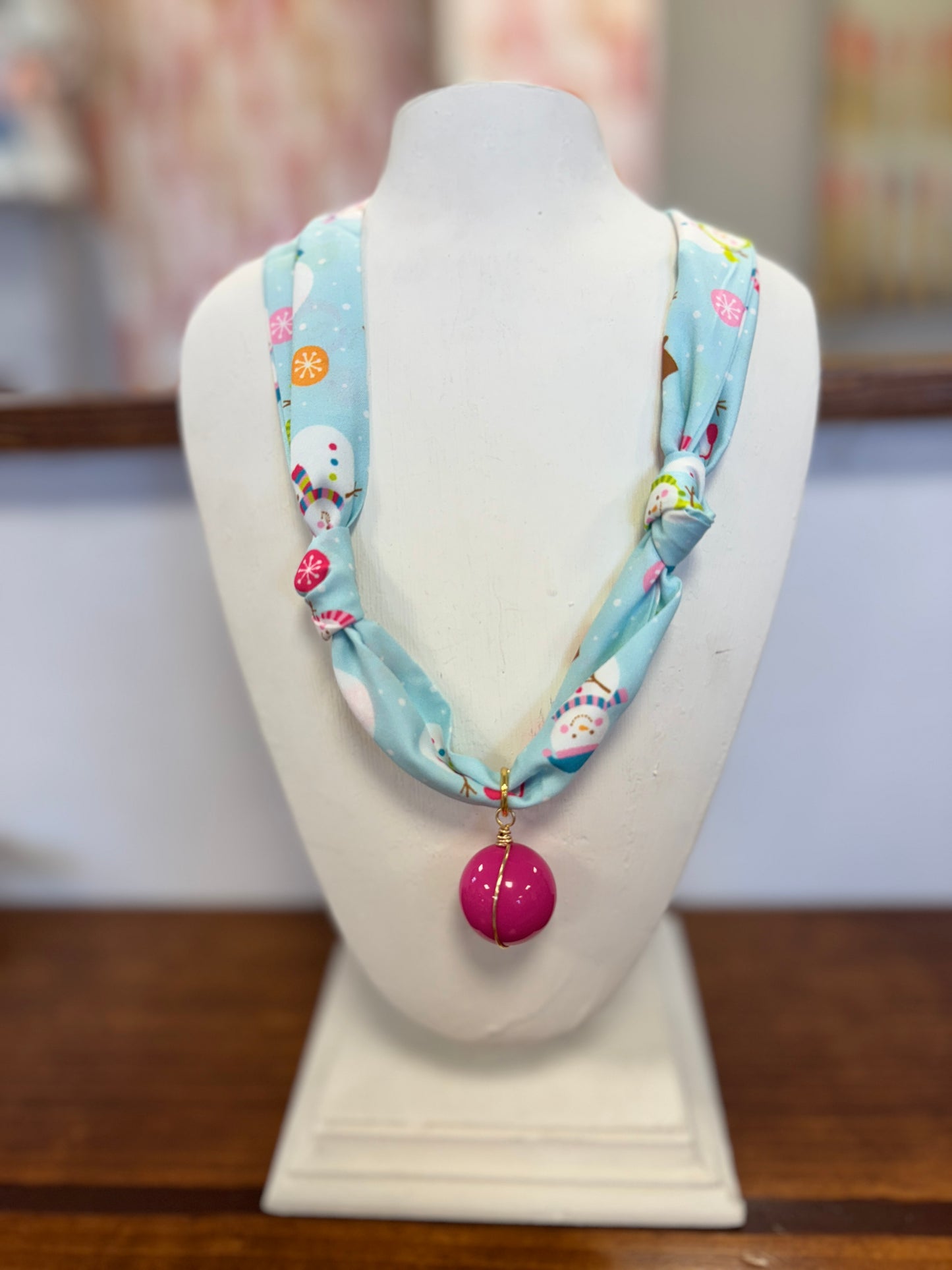 Christmas Scarf Necklace #6