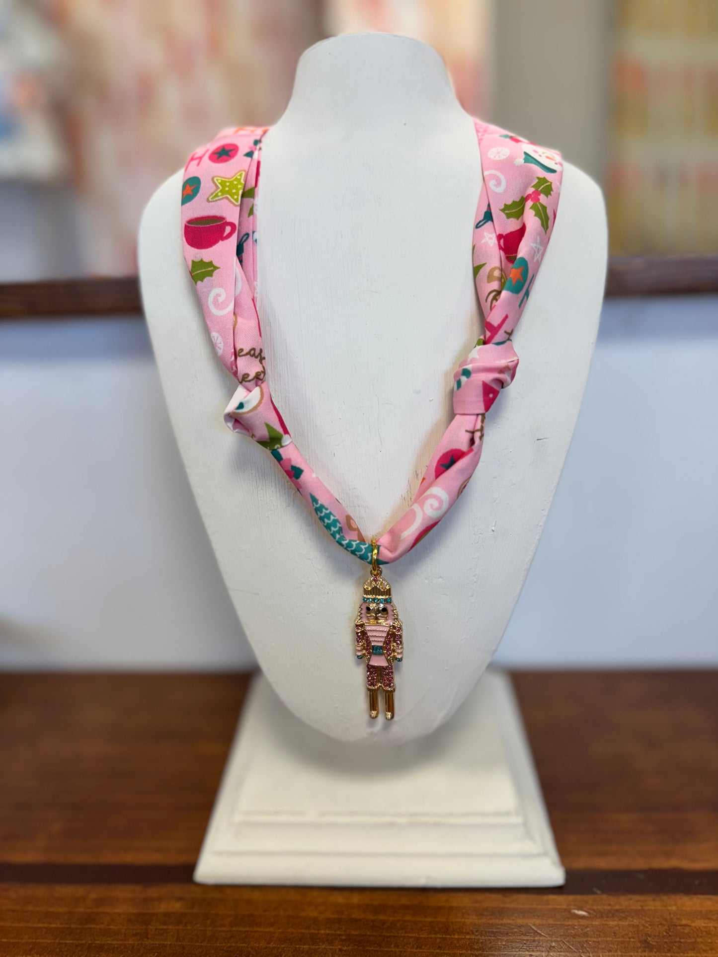 Christmas Scarf Necklace #4