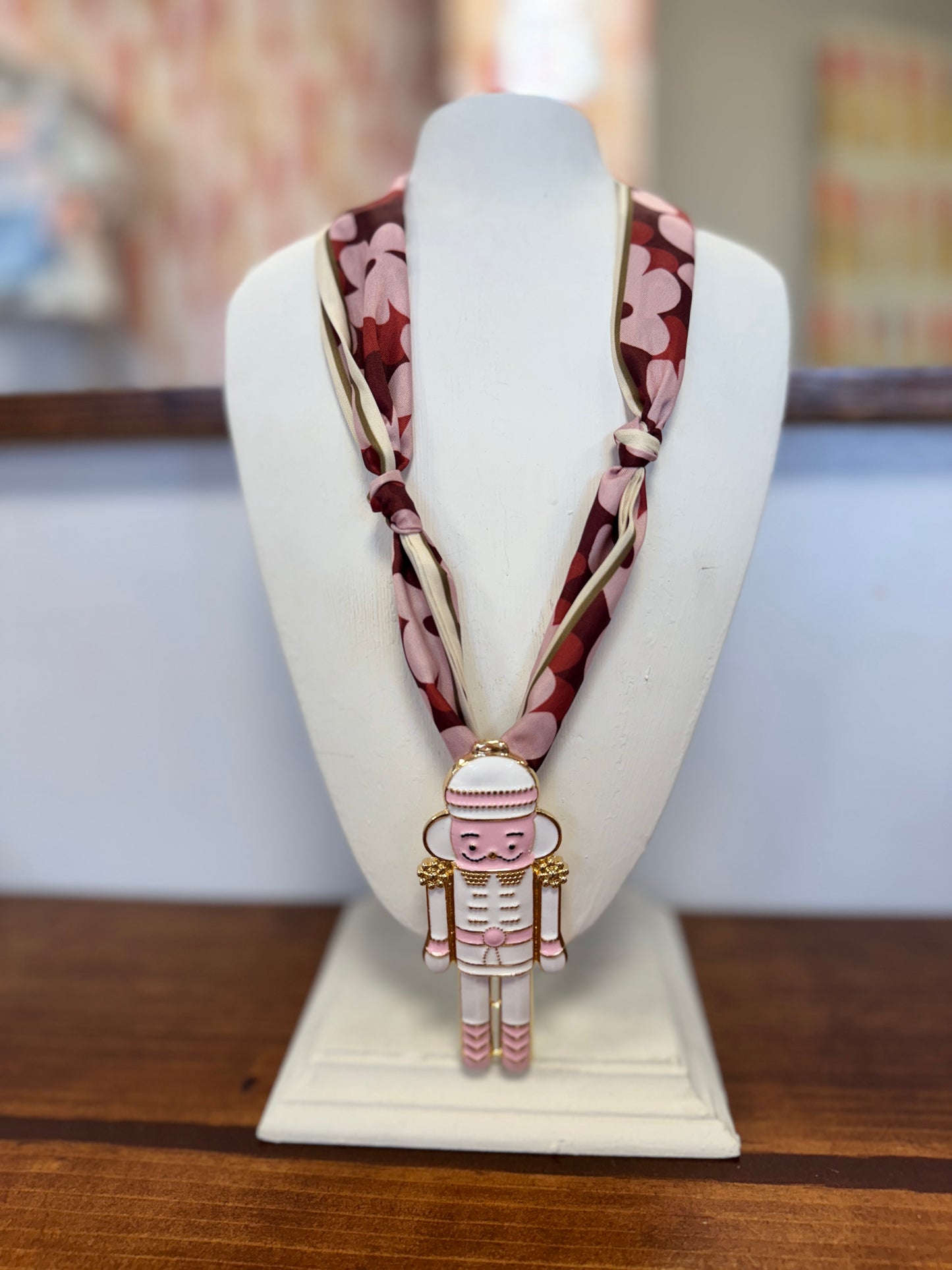 Christmas Scarf Necklace #2