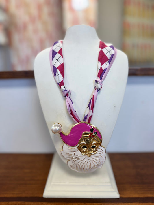 Christmas Scarf Necklace #1