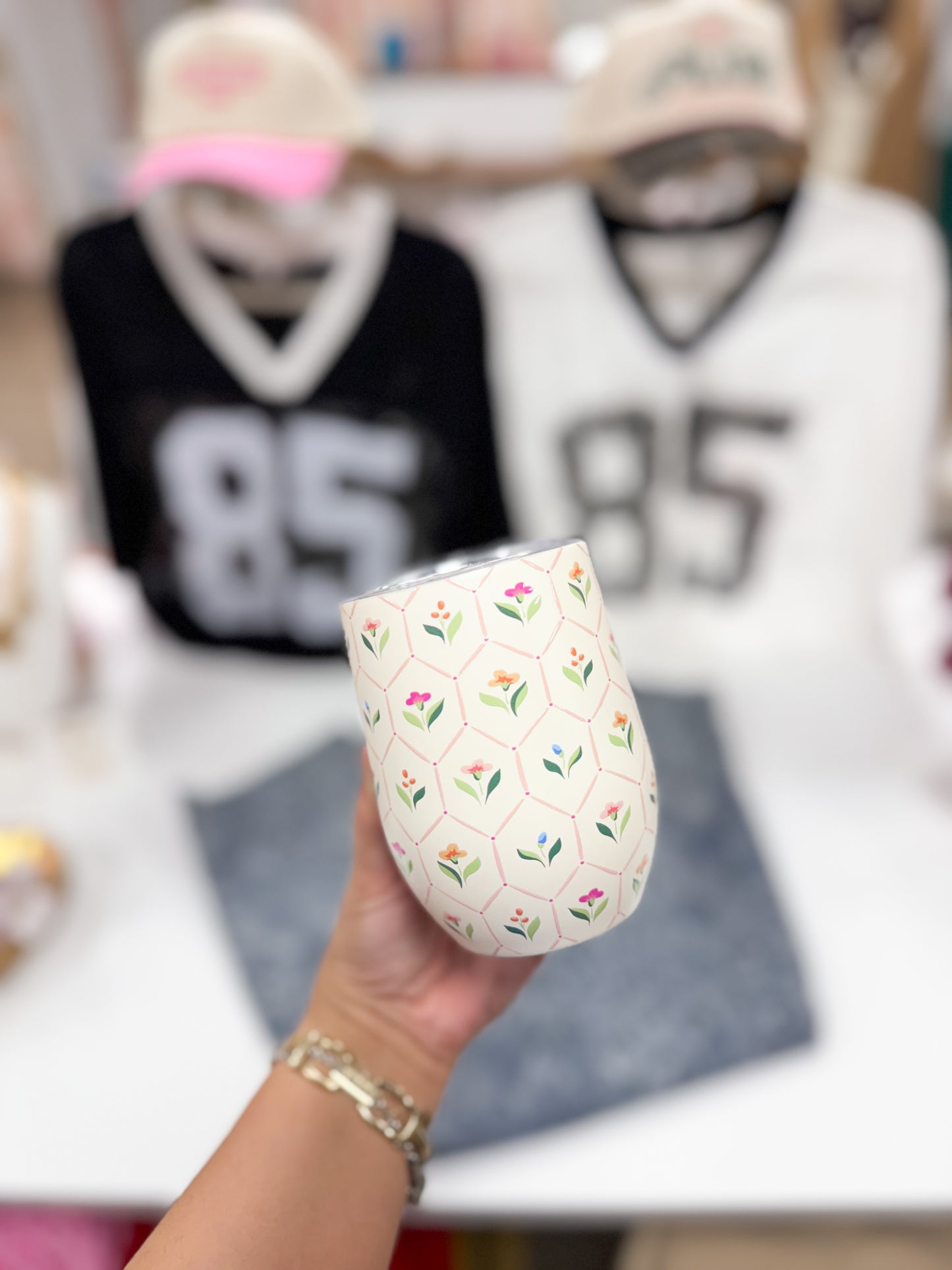 Flower Wine Tumbler