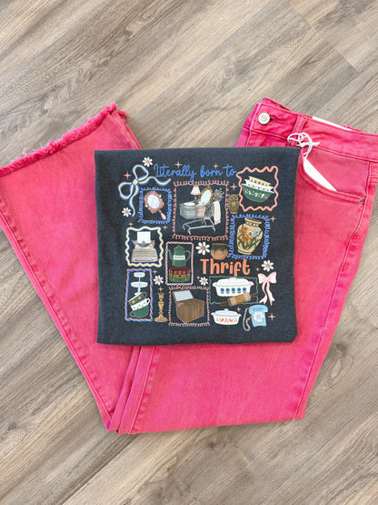 “Literally Born To Thrift” Tshirt