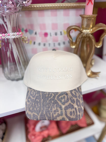 Pretty Good At Bad Decisions Trucker Hat