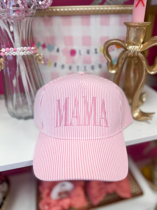 Mama Stripe Trucker Hat