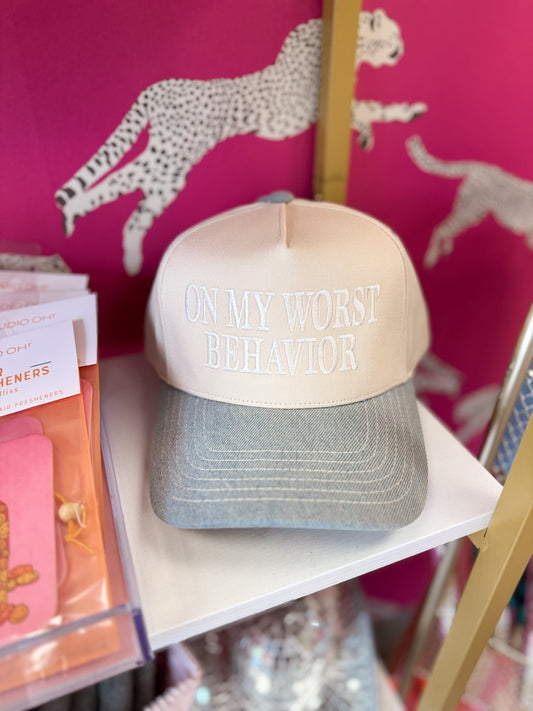 On My Worst Behavior Hat