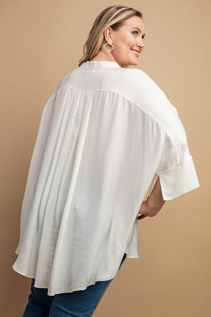 Abigail Top- White (CURVY)