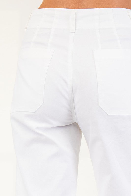 Stella Pants- White (CURVY)