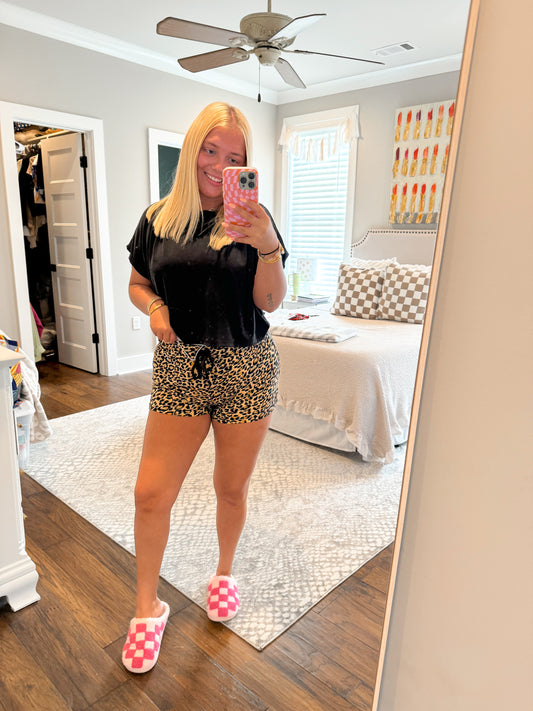 Leopard Pj Shorts