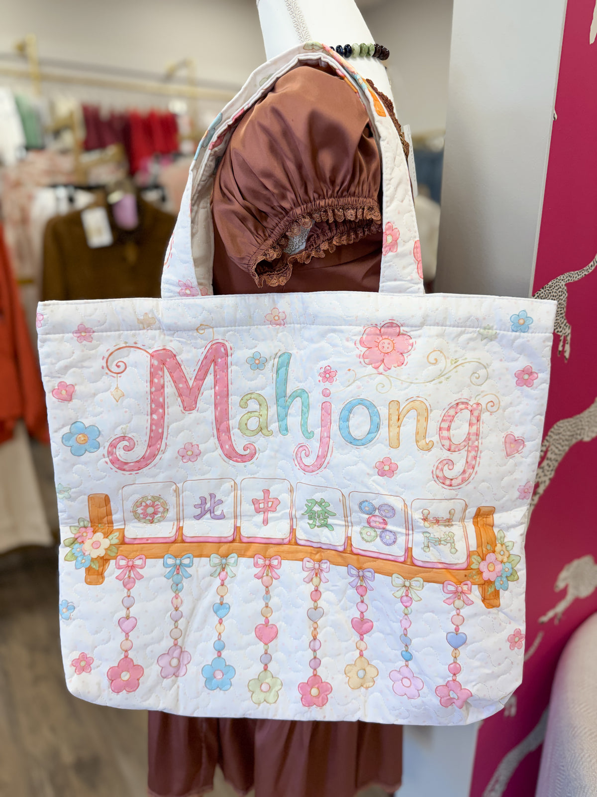 Mahjong Quilted Bag