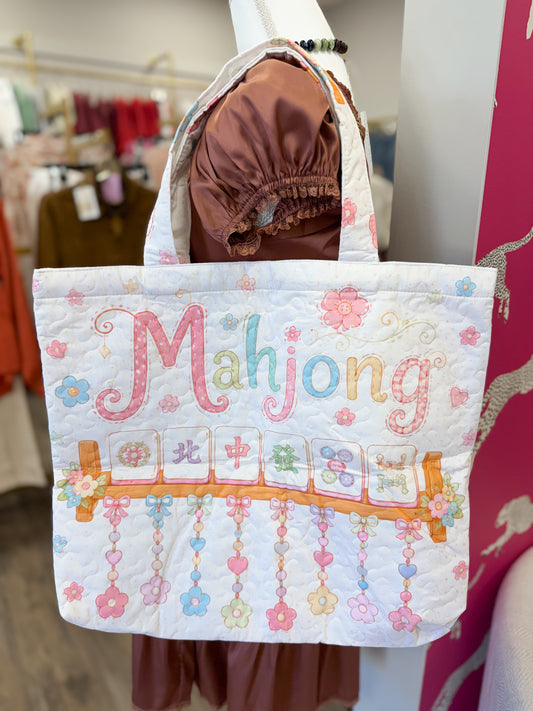 Mahjong Quilted Bag