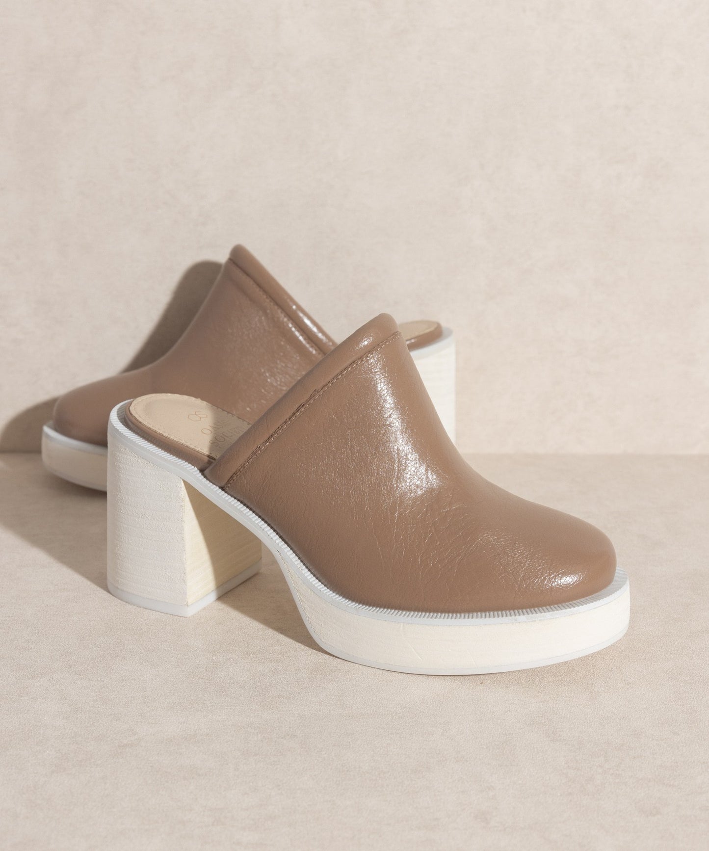 Light Brown Platform Clogs